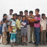 orphan children and elderly sick people